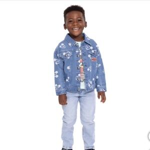 NWT Mickey Mouse Kids Denim Jacket & Tee Set